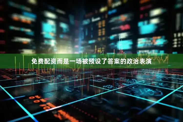 免费配资而是一场被预设了答案的政治表演